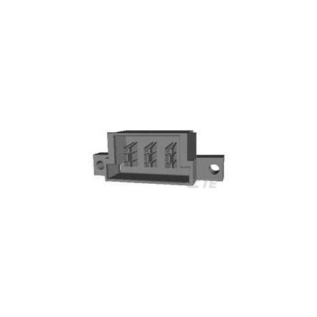 Te Connectivity Board Connector, 3 Contact(S), 1 Row(S), Male, Straight, Solder Terminal, Black Insulator, Plug 6600393-2